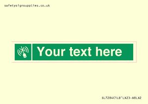 Custom sign safe condition Emergency position beacon